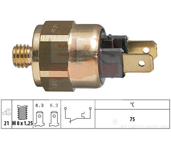 Термошалтер, предупредителна лампа за охладителната течност EPS 1.840.046 за LANCIA PRISMA (831AB0) от 1983 до 1992