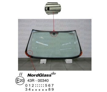 Челно стъкло NordGlass за FIAT TIPO (160) от 1987 до 1995
