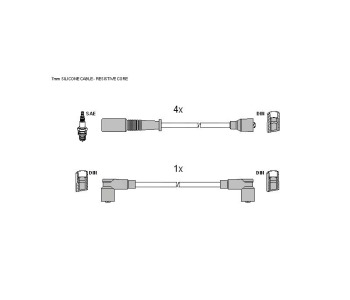 Комплект запалителни кабели STARLINE за FIAT TEMPRA (159) от 1990 до 1996