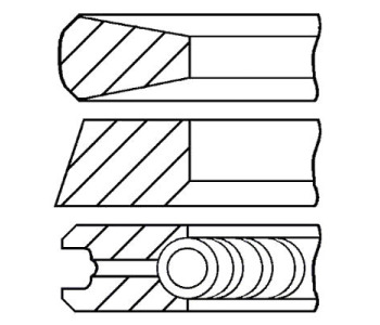 Комплект сегменти (+0,60mm) GOETZE за FIAT DUCATO (230) товарен от 1994 до 2002