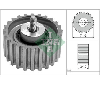 Паразитна/ водеща ролка, зъбен ремък INA 532 0441 10 за FIAT DUCATO (250) товарен от 2006