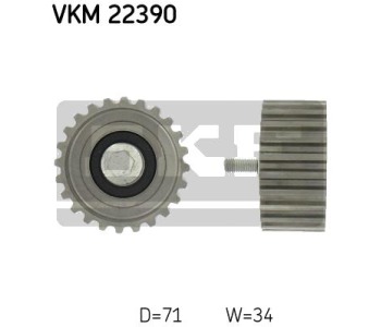 Паразитна/ водеща ролка, зъбен ремък SKF VKM 22390 за FIAT DUCATO (250) товарен от 2006