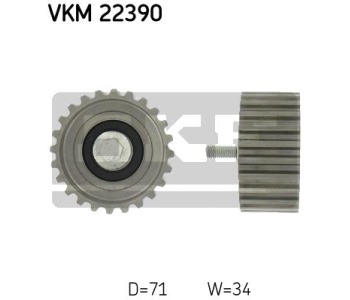 Паразитна/ водеща ролка, зъбен ремък SKF VKM 22390 за IVECO DAILY III платформа от 1998 до 2006