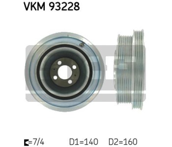 Ремъчна шайба, колянов вал SKF VKM 93228 за IVECO DAILY III платформа от 1998 до 2006