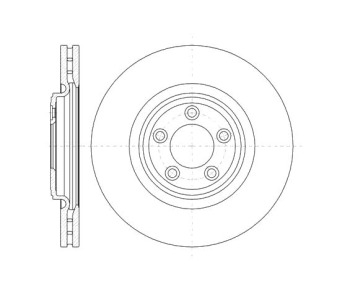 Спирачен диск вентилиран Ø326mm за JAGUAR XF (X250) от 2008 до 2015
