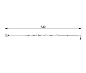 Индикатор, износване на накладките BOSCH за JAGUAR XK (X150) купе от 2006 до 2014