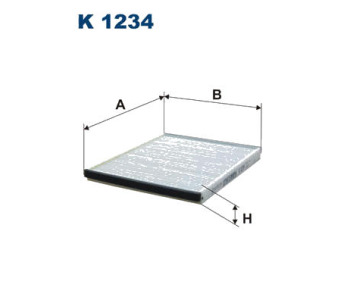 Филтър купе (поленов филтър) FILTRON K 1234 за CHEVROLET AVEO (T250, T255) седан от 2005