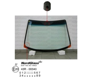 Челно стъкло NordGlass за CHEVROLET SPARK (M200, M250) от 2005