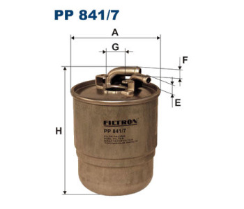 Горивен филтър FILTRON PP 841/7 за MERCEDES E (W211) седан от 2002 до 2009