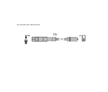 Комплект запалителни кабели STARLINE за CHRYSLER CROSSFIRE от 2003 до 2008