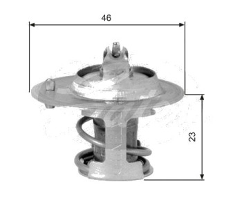 Термостат, охладителна течност GATES TH06691G1 за CHRYSLER VOYAGER (GS) от 1995 до 2001