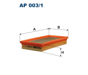 Въздушен филтър FILTRON AP 003/1