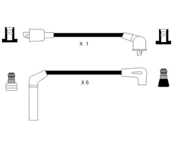 Комплект запалителни кабели NGK за CHRYSLER VOYAGER (AS) от 1984 до 1990
