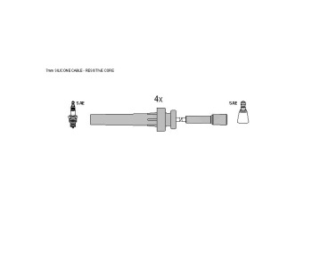 Комплект запалителни кабели STARLINE за CHRYSLER SEBRING (JR) кабриолет от 2001 до 2007