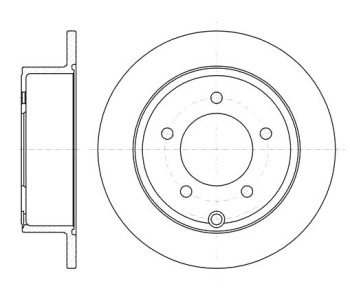 Спирачен диск плътен Ø262mm за CHRYSLER SEBRING (JS) от 2006 до 2010