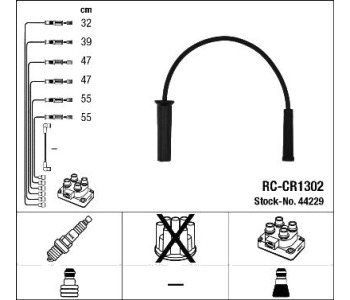 Комплект запалителни кабели NGK за CHRYSLER VOYAGER (GS) от 1995 до 2001