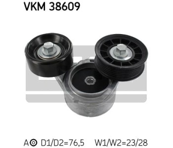 Обтящна ролка, пистов ремък SKF VKM 38609 за JEEP GRAND CHEROKEE II (WJ, WG) от 1998 до 2005