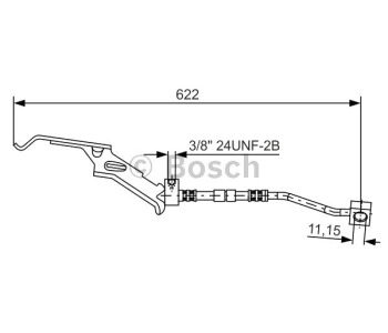 Спирачен маркуч BOSCH за CHRYSLER VOYAGER (RG, RS) от 1999 до 2008