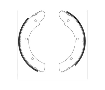 Комплект спирачни челюсти STARLINE за LAND ROVER DEFENDER (L316) кабрио от 1990 до 2016