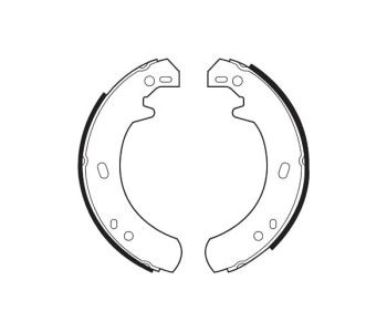 Комплект спирачни челюсти, ръчна спирачка FERODO за LAND ROVER DEFENDER (L316) пикап от 1995 до 2016