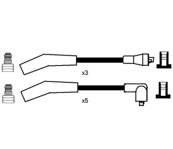Комплект запалителни кабели NGK за LAND ROVER DEFENDER (L316) комби от 1990 до 2016