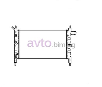 Воден радиатор размер 525/330/23 за OPEL ASTRA F CLASSIC седан от 1998 до 2002