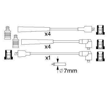 Комплект запалителни кабели BOSCH за LAND ROVER RANGE ROVER I от 1969 до 1996