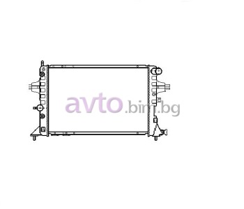 Воден радиатор размер 535/360/22 за CHEVROLET VIVA от 2003 до 2008