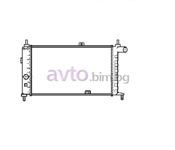 Воден радиатор размер 630/305/28 за OPEL KADETT E (T85) комби от 1984 до 1991