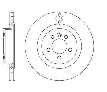 Спирачен диск вентилиран Ø360mm за LAND ROVER RANGE ROVER SPORT (L320) от 2005 до 2013