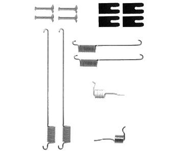 Комплект принадлежности, спирани челюсти DELPHI за LAND ROVER FREELANDER I (L314) от 1998 до 2006