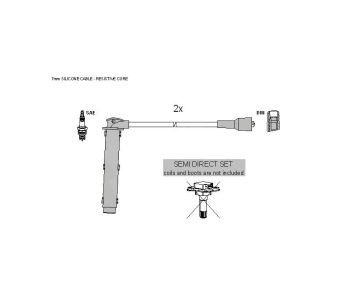 Комплект запалителни кабели STARLINE за LAND ROVER FREELANDER I (L359) Soft Top от 1998 до 2006
