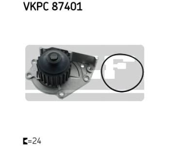 Водна помпа SKF VKPC 87401 за ROVER 200 (XW) кабриолет от 1990 до 1999