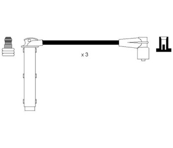 Комплект запалителни кабели NGK за LAND ROVER FREELANDER I (L314) от 1998 до 2006