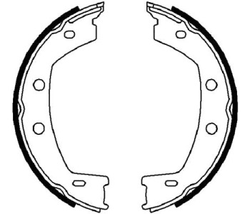 Комплект спирачни челюсти, ръчна спирачка FERODO за LAND ROVER FREELANDER II (L359) от 2006 до 2014