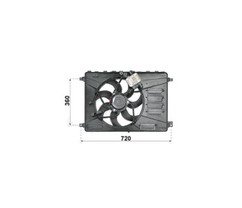 Вентилатор охлаждане на двигателя P.R.C за LAND ROVER FREELANDER II (L359) от 2006 до 2014
