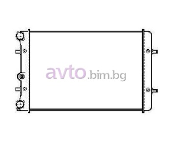 Воден радиатор размер 645/415/23 за SKODA OCTAVIA I (1U2) от 1996 до 2010