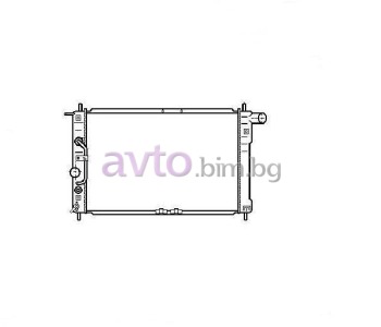 Воден радиатор размер 635/380/18 за DAEWOO LANOS (KLAT) седан от 1997 до 2004