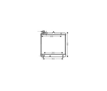 Воден радиатор размер 410/395/16