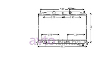 Воден радиатор размер 650/370/22 за HYUNDAI ACCENT III (MC) хечбек от 2006 до 2010