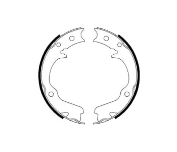 Комплект спирачни челюсти, ръчна спирачка FERODO за SUBARU LEGACY V (BM) от 2009 до 2014