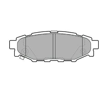 Комплект спирачни накладки DELPHI за SUBARU IMPREZA III (GR, GH, G3) хечбек от 2007 до 2014