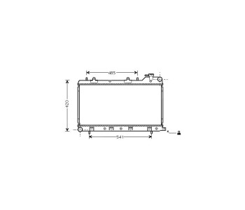 Воден радиатор P.R.C за SUBARU IMPREZA I (GC) седан от 1992 до 2000