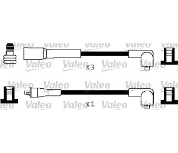 Комплект запалителни кабели VALEO за SUBARU LIBERO пътнически (E10, E12) от 1983 до 2000