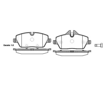 Комплект спирачни накладки ROADHOUSE за MINI COOPER (R56) от 2005 до 2013