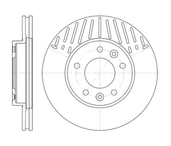 Спирачен диск вентилиран Ø274mm ROADHOUSE за KIA CARNIVAL I (UP) от 1998 до 2001