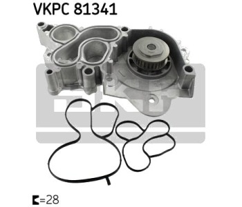 Водна помпа SKF VKPC 81341 за SKODA SUPERB III (3V3) седан от 2015