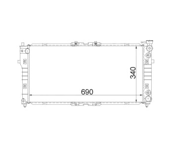 Воден радиатор P.R.C за MAZDA 626 V (GF) седан от 1997 до 2002
