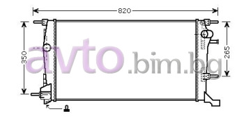Воден радиатор размер 650/390/32 за RENAULT MEGANE II (BM0/1_, CM0/1_) хечбек от 2001 до 2012