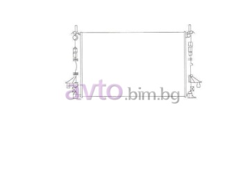 Воден радиатор размер 670/400/24 за RENAULT VEL SATIS (BJ0_) от 2002